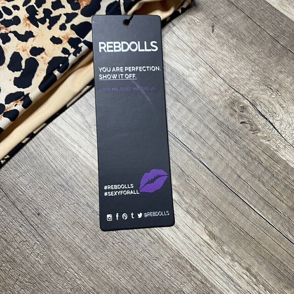 REBDOLLS  Feelin Nauti High Cut Waist Swim Bottom Animal Print Size 2X NWT - Picture 7 of 8